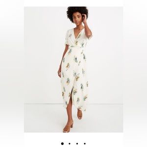 Madewell Ruffle-Sleeve Maxi Dress in Classic Corsage, Size 8, great condition